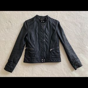 Black moto jacket